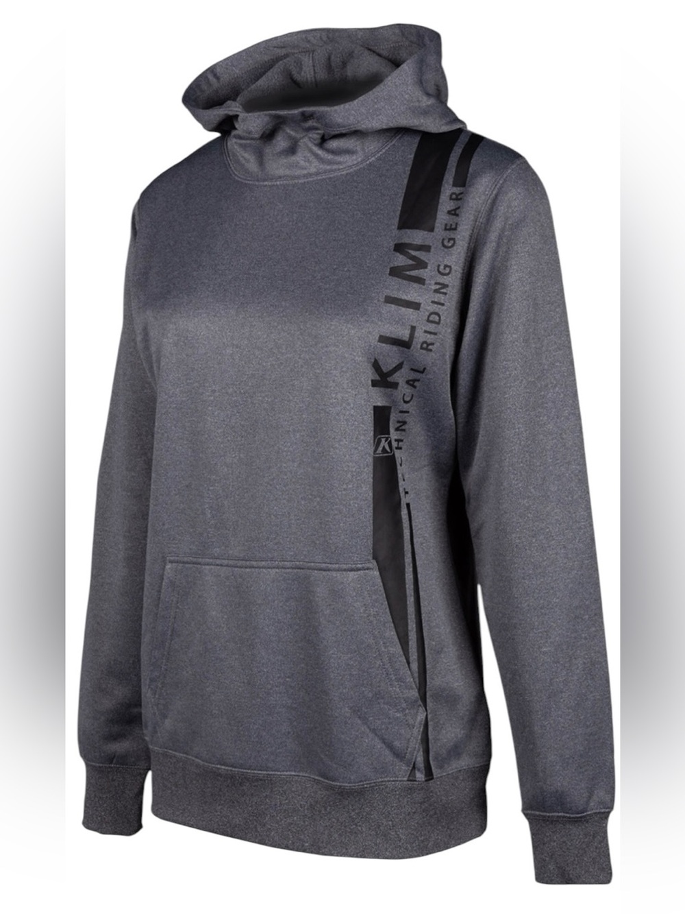 KLIM Women’s Vista Hoodie Grey Logo Moto Snowboard Athleisure Riding Gear Sz L